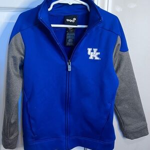 2/$15 UK Blue and Gray Kids Zip-Up Jacket, large (7)